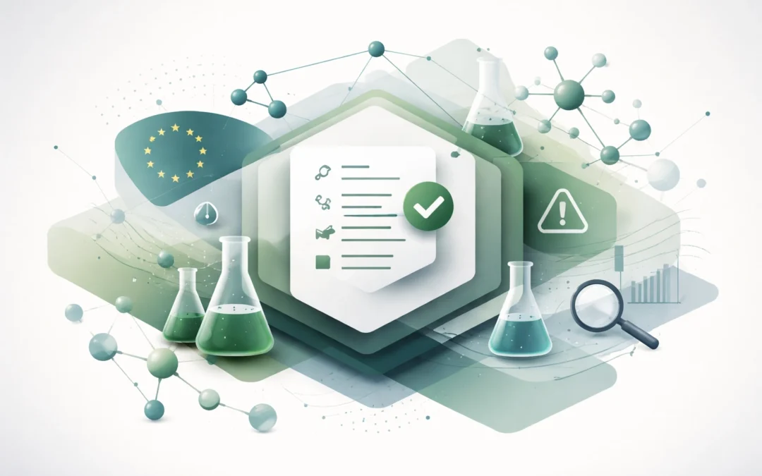 Regulación europea para ingredientes: guía práctica de REACH, CLP y prueba de claims comerciales